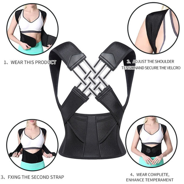 Invisible Posture Corrector Belt with Shoulder Openings