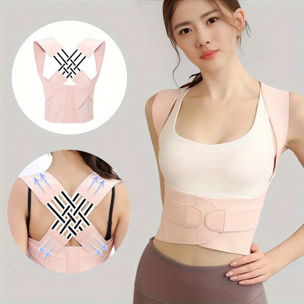Invisible Posture Corrector Belt with Shoulder Openings