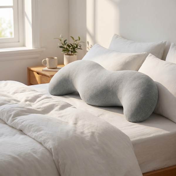 Sleep Tuckd pillow on bed lifestyle scene